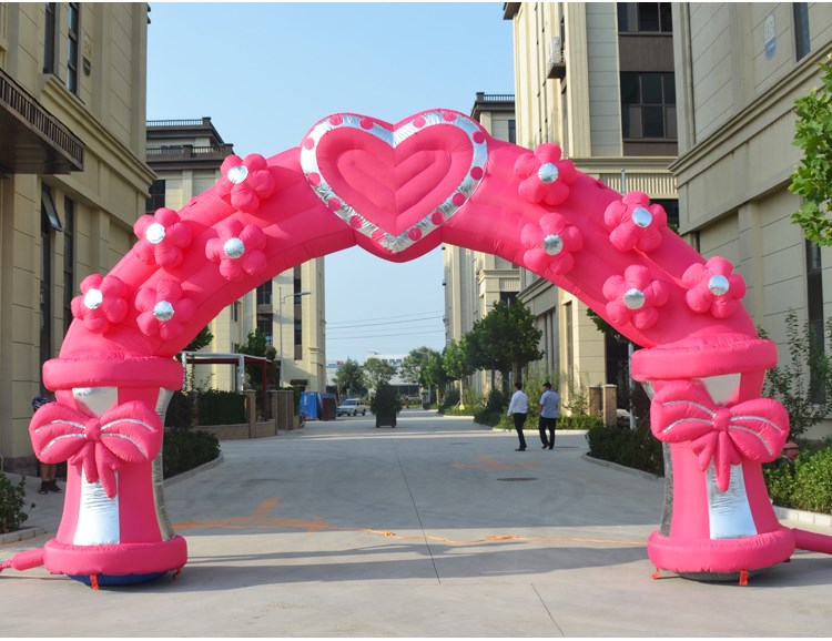 蚌埠粉色爱心拱门